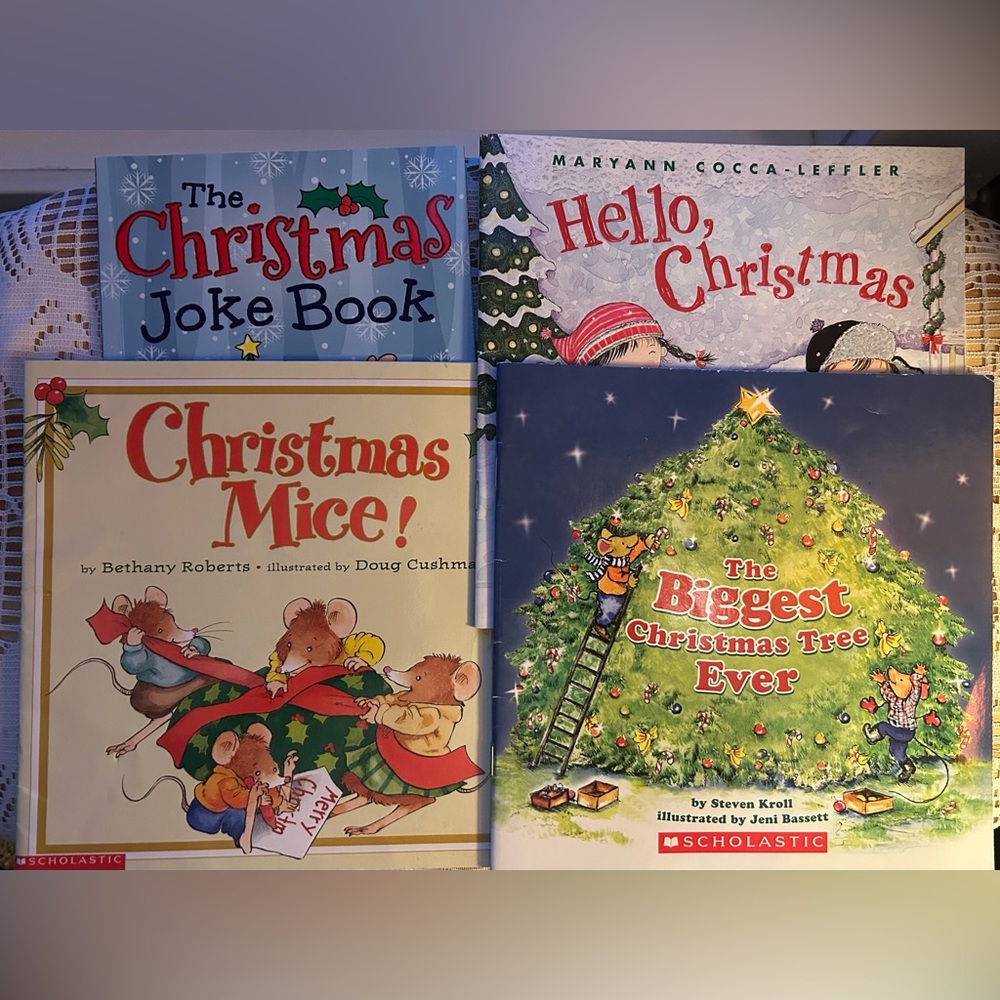 🆓FREE WITH PURCHASE🥳 Scholastic Christmas Stories & Joke Book 🌟Set of 4